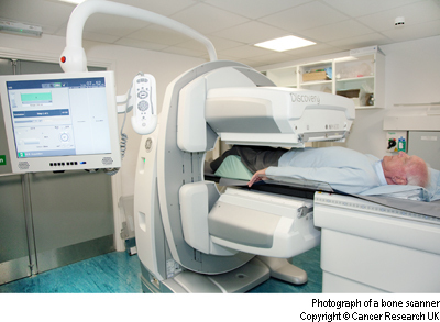 Bone Scan Tests And Scans Cancer Research UK   Photograph Of A Man Having A Bone Scan 